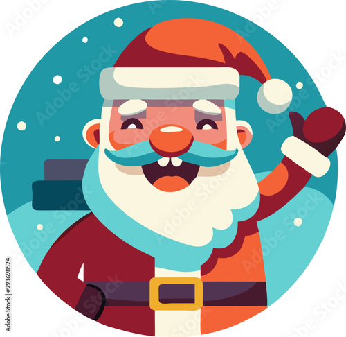 santa clause fun, icon