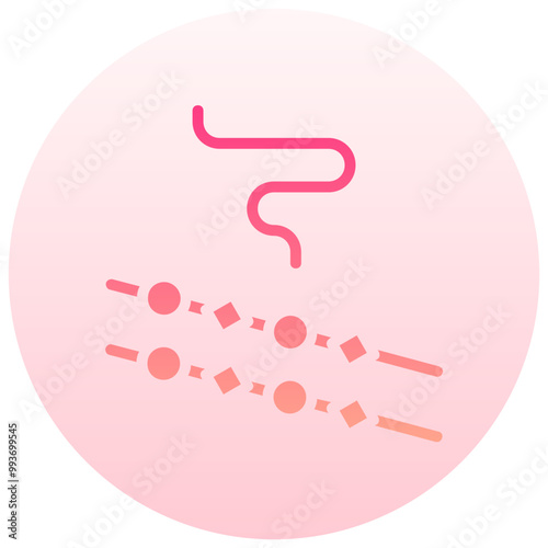 skewers round gradient vector icon