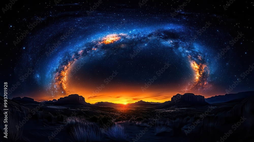 a captivating cosmic vista showcasing the milky way with luminous star trails illuminating the night sky the colors swirl in a breathtaking display of cosmic beauty a captivating cosmic vista showcasing the milky way with luminous star trails illuminating the night sky the colors swirl in a breathtaking display of cosmic beauty