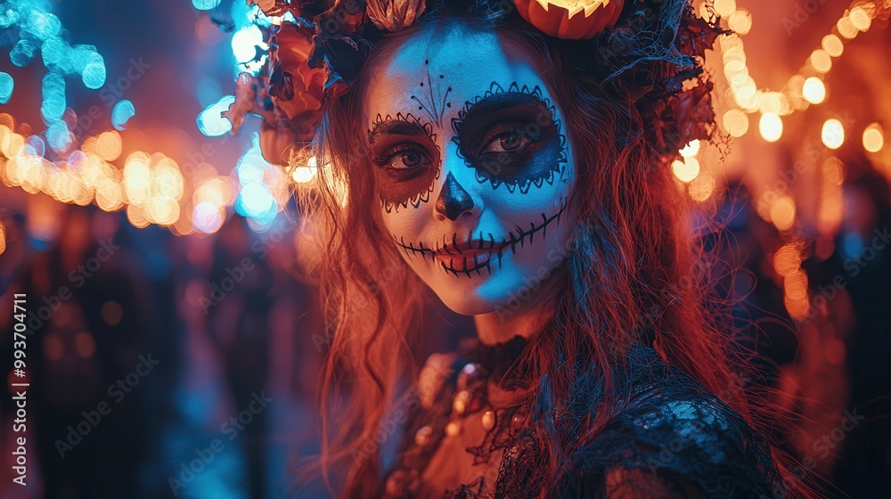 Celebrating Life and Death with Day of the Dead Woman