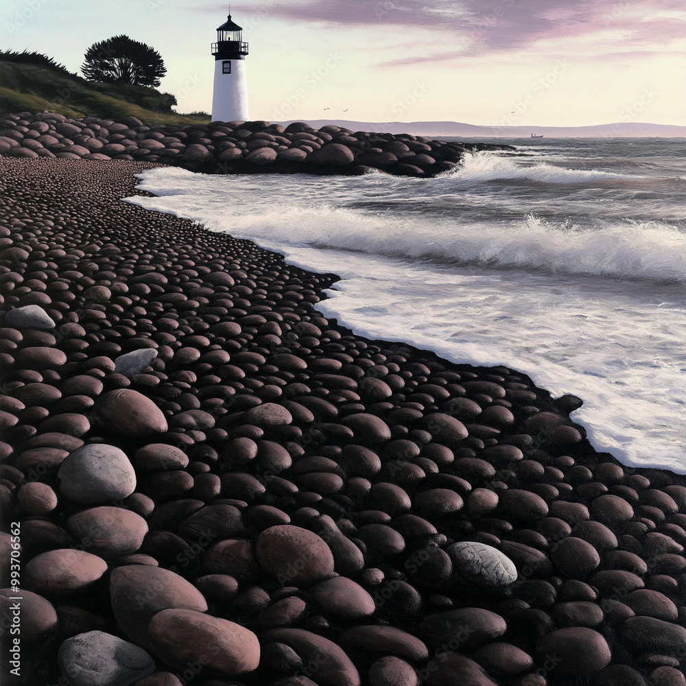 Obraz premium lighthouse on the coast of brittany