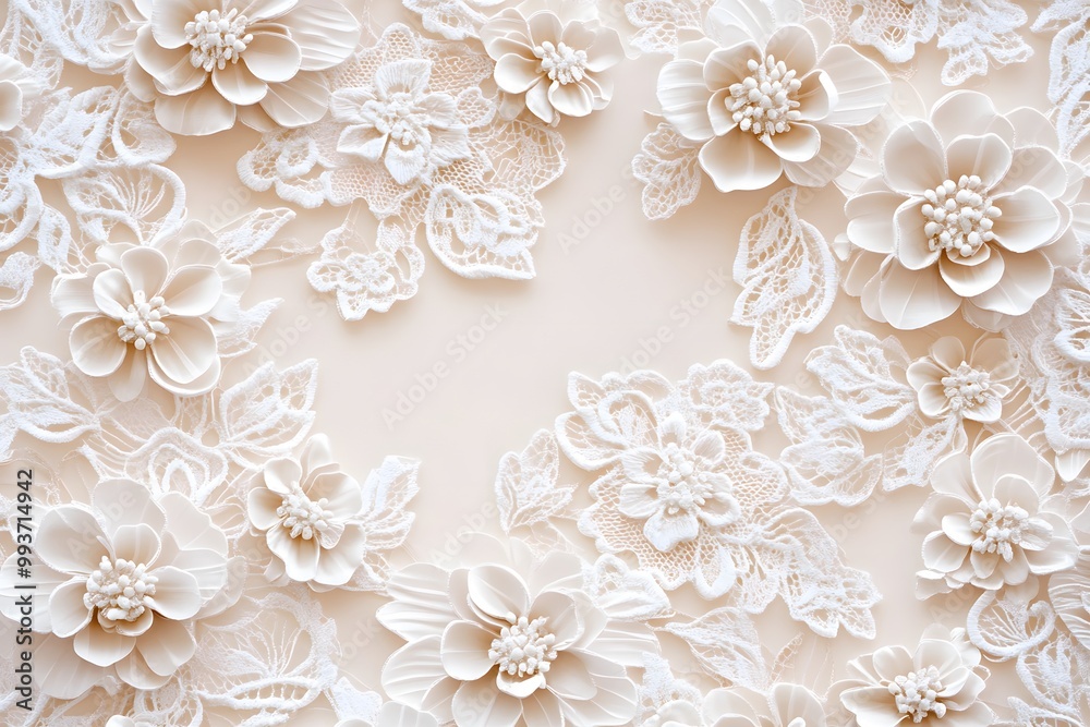 Elegant Lace Floral Design Elegant Lace Floral Design