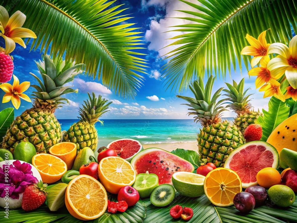 Vibrant Summer Computer Wallpaper with Tropical Elements and Bright Colors for a Refreshing Look Vibrant Summer Computer Wallpaper with Tropical Elements and Bright Colors for a Refreshing Look