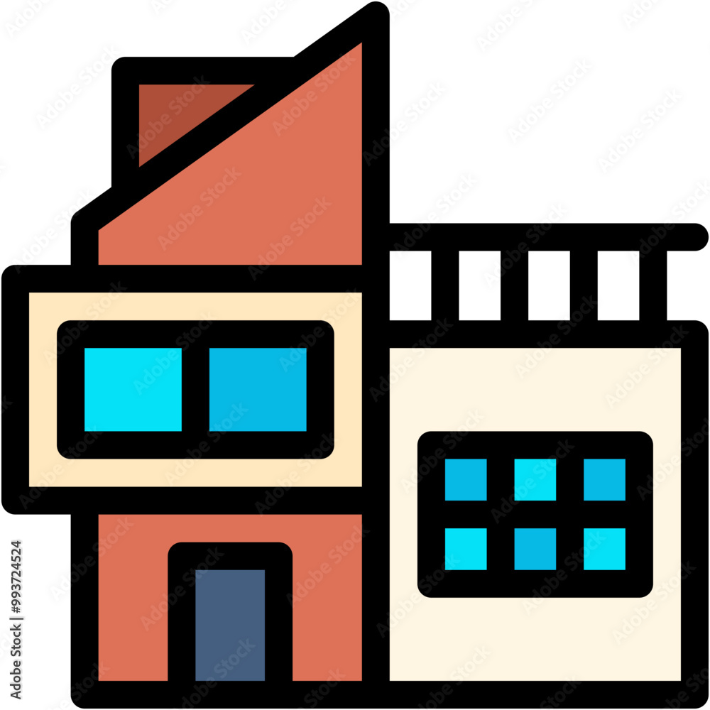 Vector Icon House, Real Estate, Property, Building, Home, Architecture Vector Icon House, Real Estate, Property, Building, Home, Architecture