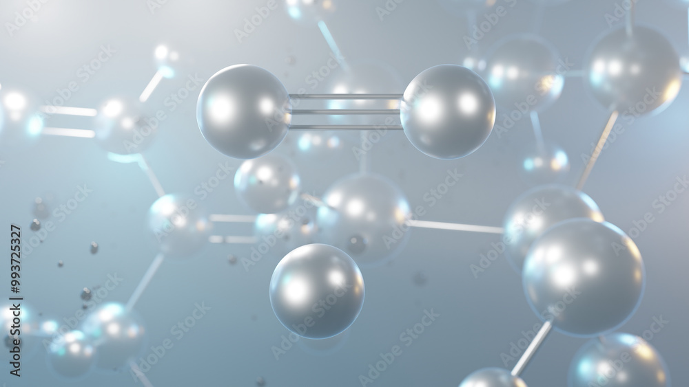 calcium carbide molecular structure, 3d model molecule, calcium acetylide, structural chemical formula view from a microscope calcium carbide molecular structure, 3d model molecule, calcium acetylide, structural chemical formula view from a microscope