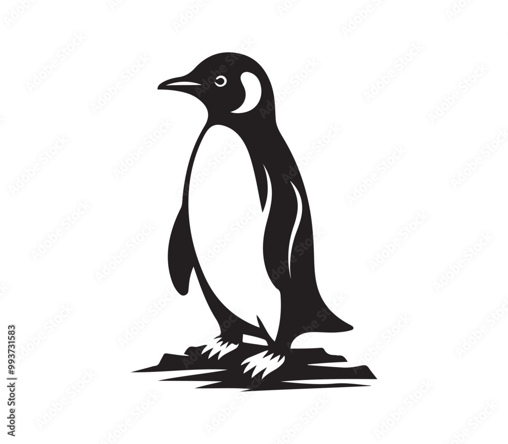 Obraz premium penguin on a white background
