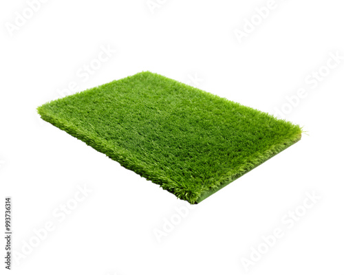 lush and textured square plot of greenery, symbolizing growth and environmental sustainability transparent PNG background 