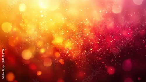 bright yellow and red gradient background creates a warm sunset effect softly blurred for a vibrant autumn template ideal for visual designs and creative projects