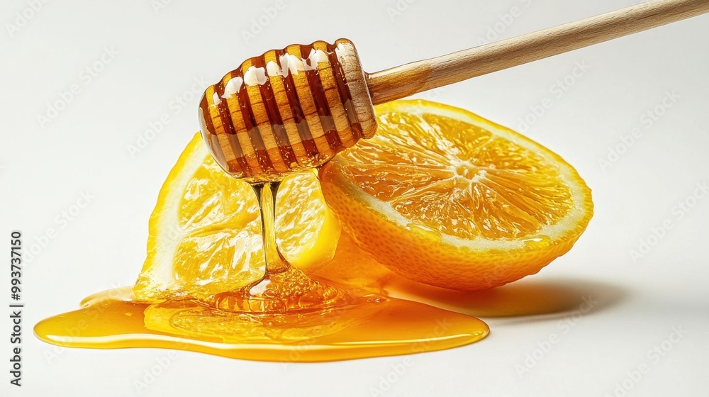 custom made wallpaper toronto digitalA honey drizzled over a slice of lemon