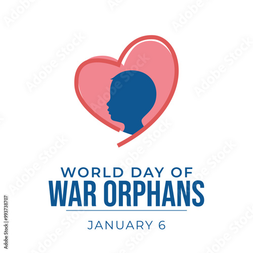 World War Orphans Day vector design template good for celebration usage. World War Orphans Day design. flat design. eps 10.