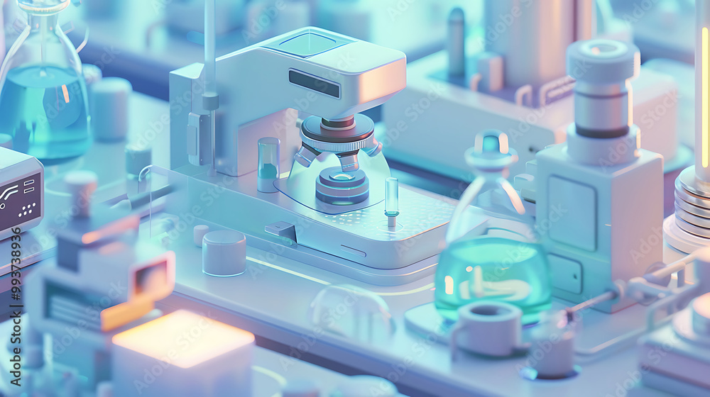 Naklejka premium medical research