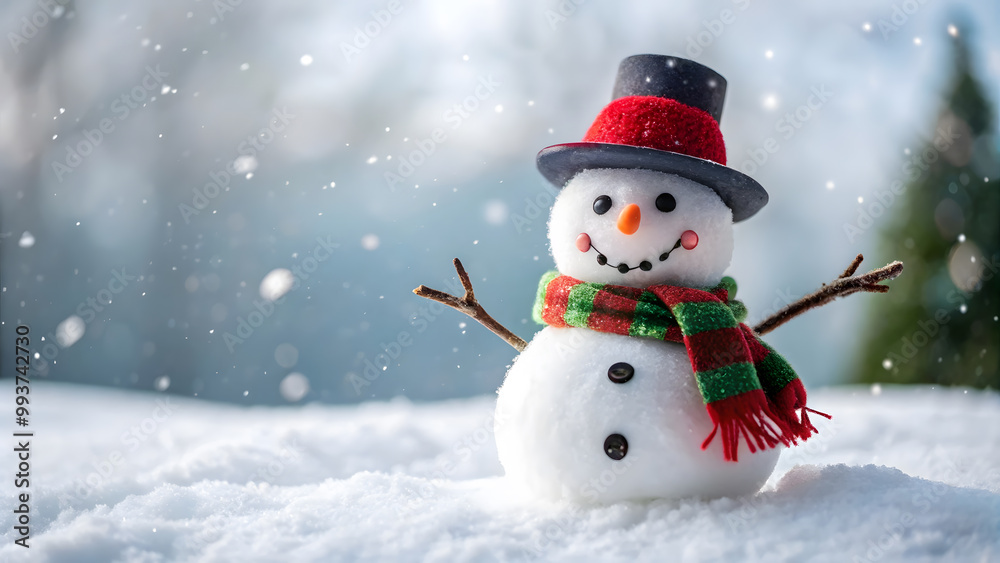 Snowman on a White Background. Perfect for: Christmas, Winter, New Year, Winter Wonderland Snowman on a White Background. Perfect for: Christmas, Winter, New Year, Winter Wonderland