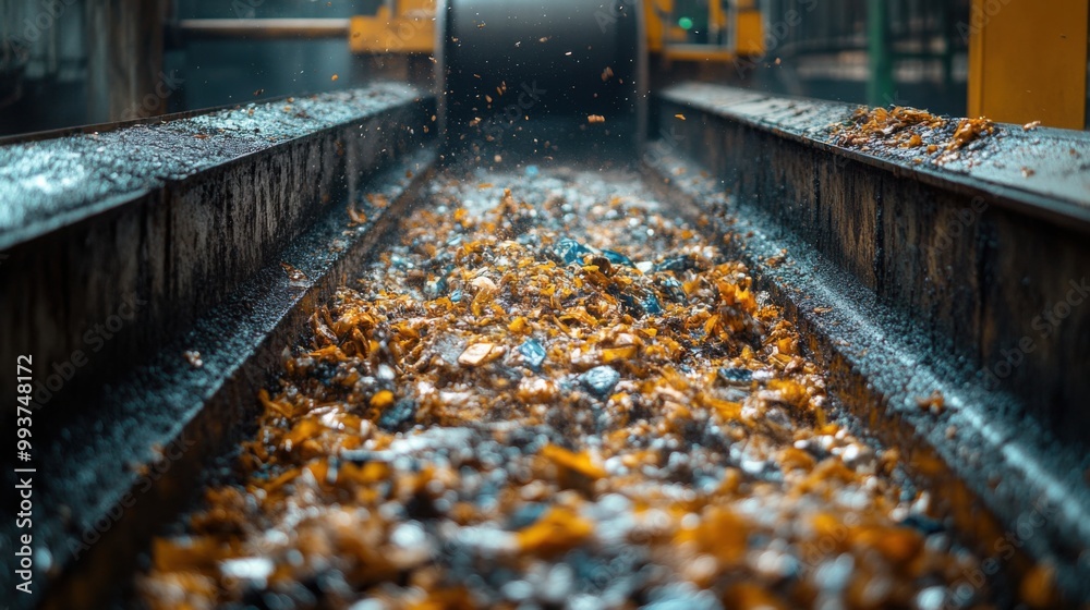 Conveyor Belt Carrying Recycled Plastic Conveyor Belt Carrying Recycled Plastic