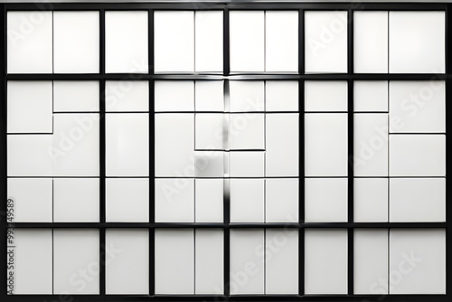 Wallpaper Mural black and white crossword Torontodigital.ca