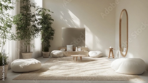 Minimalist Living Room. photo