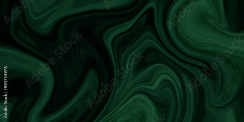 green liquid marble background. Abstract dark green liquid marble texture background vector. Wallpaper design abstract background. Elegant wavy background. Liquify Abstract Pattern with Black .