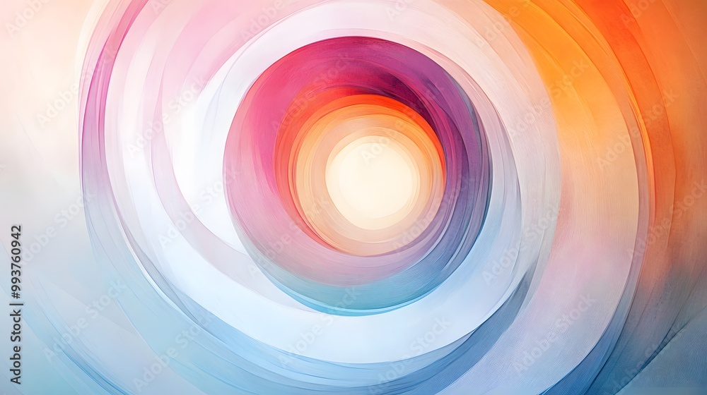 Obraz premium Abstract Swirling Colors: Vibrant Digital Art
