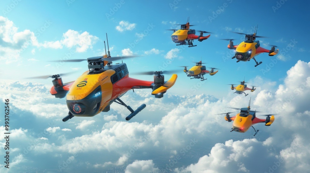 Drones in the Sky. Drones in the Sky.