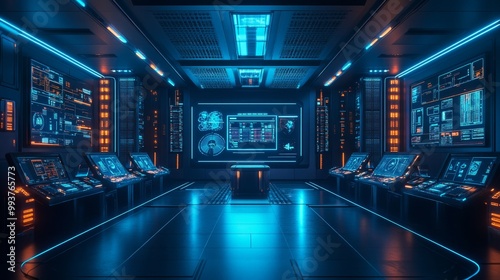 Futuristic Control Room.