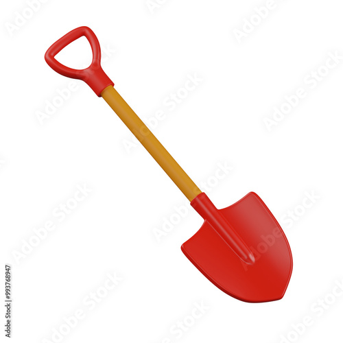 3d render Fireman Shovel illustration