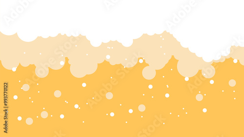 Beer foam background, alcohol liquid splash texture,Flat beer background with flowing white foam. Simple beer background.