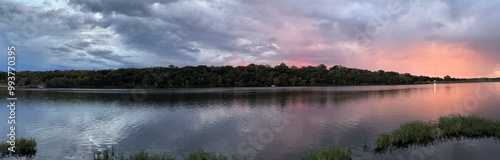 Storm Clouds and Golden Hour at Sunset in Olathe photo