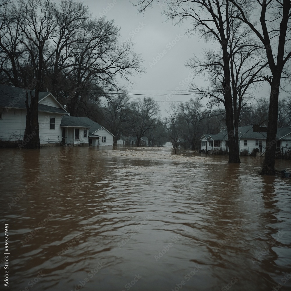 City streets turned into rivers after torrential rainstorm, causing significant infrastructure damage City streets turned into rivers after torrential rainstorm, causing significant infrastructure damage
