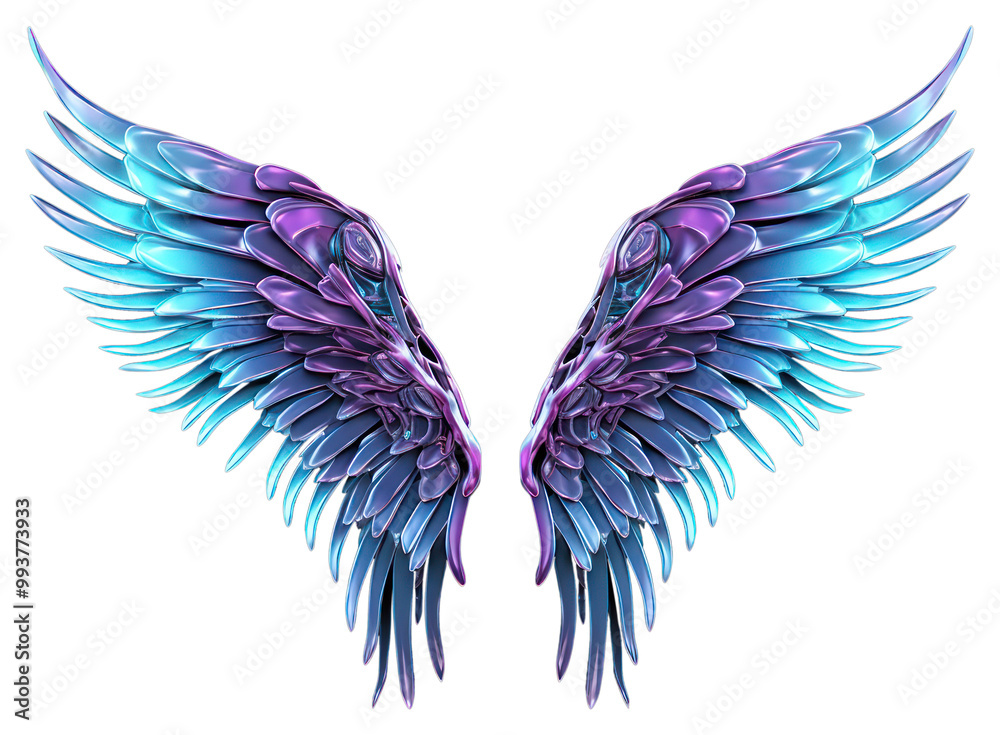 PNG Neon angel wings violet lightweight accessories.