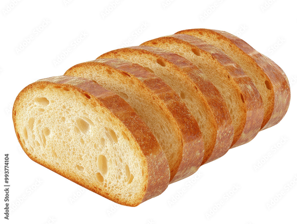 Freshly sliced bread showcasing its golden crust and soft interior, perfect for sandwiches or toasting. Freshly sliced bread showcasing its golden crust and soft interior, perfect for sandwiches or toasting.