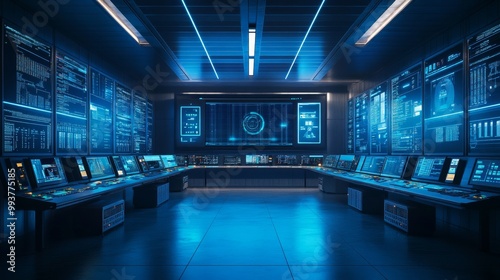 Futuristic Control Room.