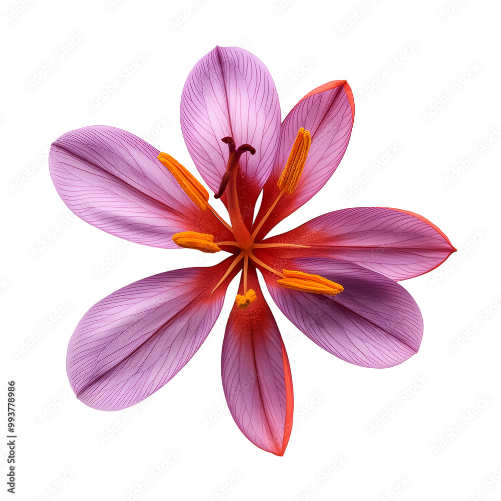 Fototapeta premium Saffron, Spice, Isolated on Transparent Background, Graphic Resource for Gourmet Advertising, Menu Design and Packaging