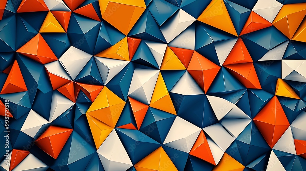 Geometric vector background with triangular shapes, bold contrasts Geometric vector background with triangular shapes, bold contrasts