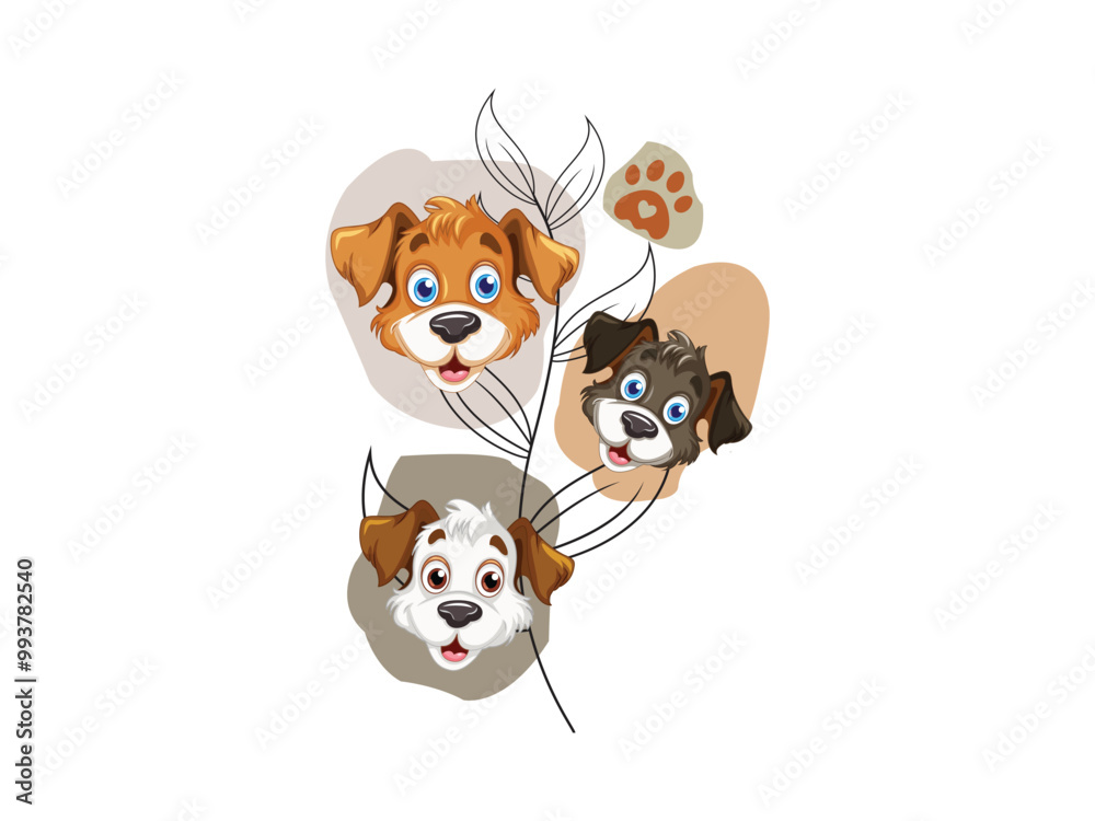 Obraz premium Dog Tree