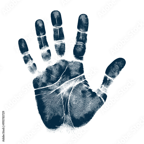 human handprint vector , The handprint should look realistic vector