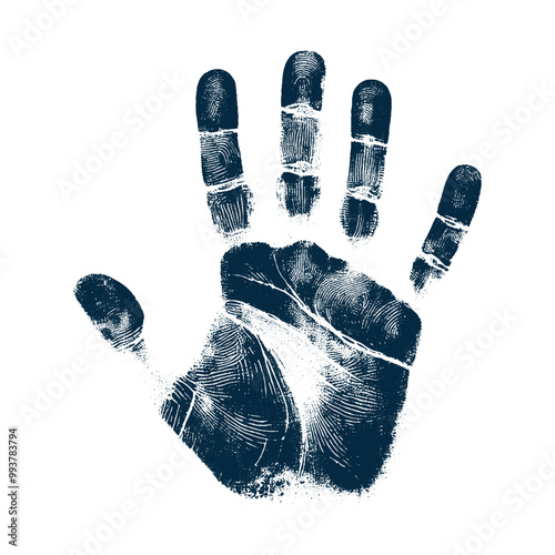 human handprint vector , The handprint should look realistic vector