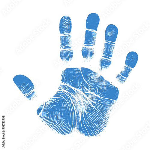 human handprint vector , The handprint should look realistic vector