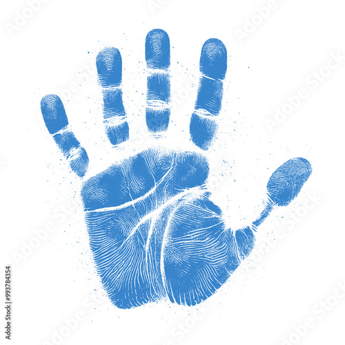 human handprint vector , The handprint should look realistic vector