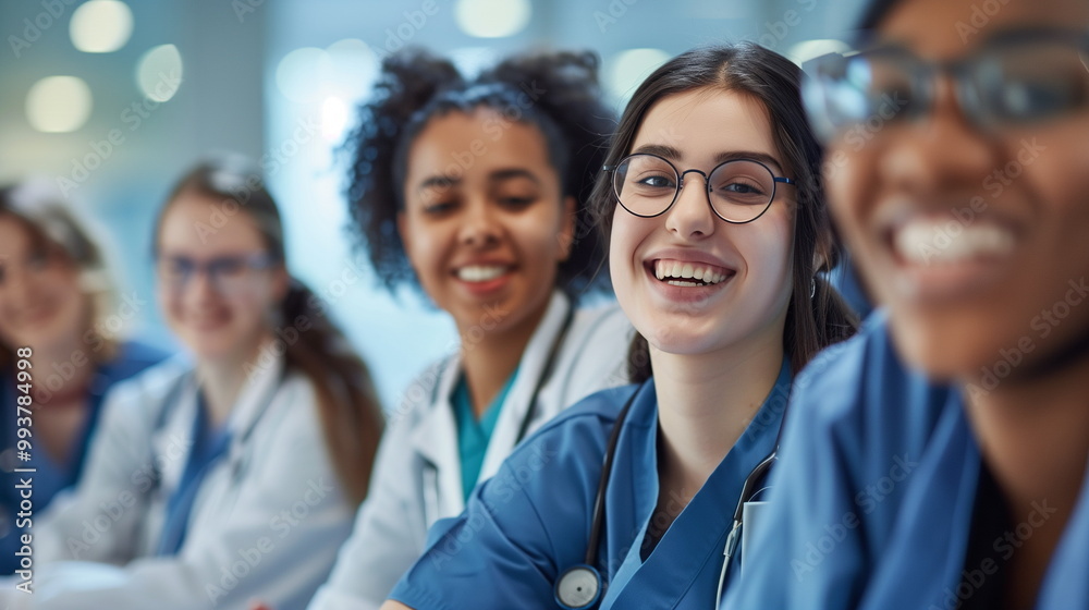 portrait of a smiling medical team portrait of a smiling medical team