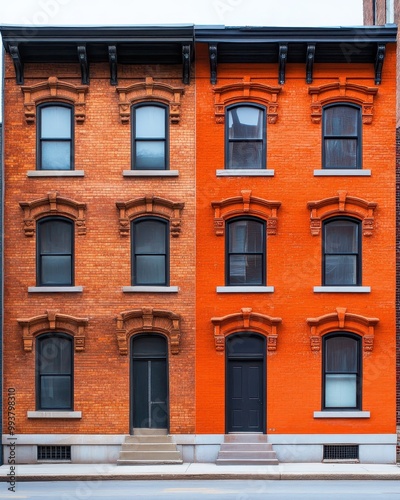 Before and After Restoration of Historic Building