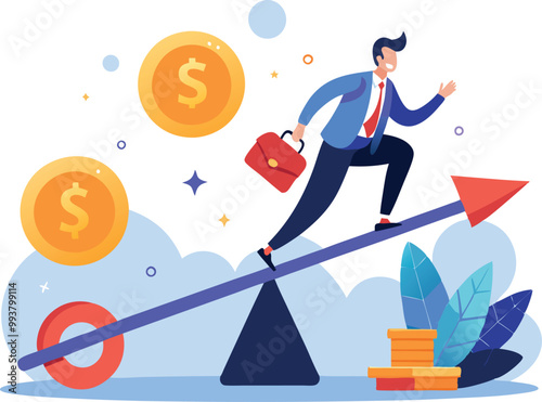 economic stimulus money central bank inject money illustration