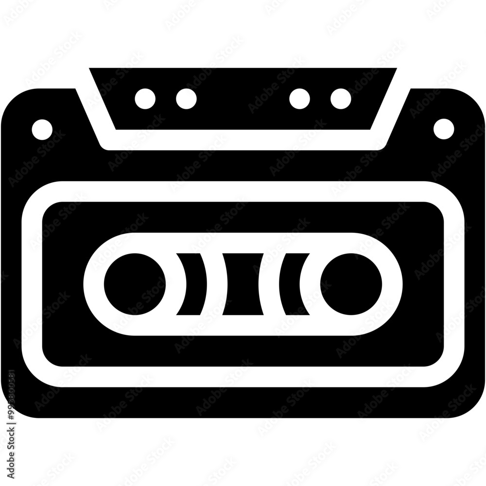 Cassette, Tape, Tape Recorder, Radio Tape, Radio Cassette, Vintage Icon