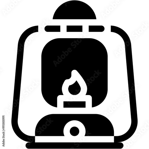 Lantern, Light, Fire Lamp, Oil Lamp, Vintage, Flame Icon