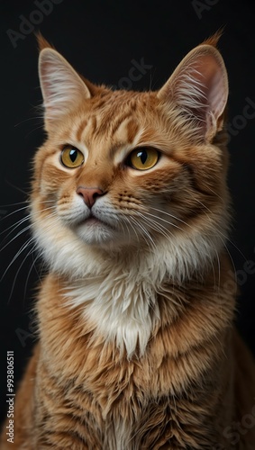 Cat coloring page for children, ideal for creative use.