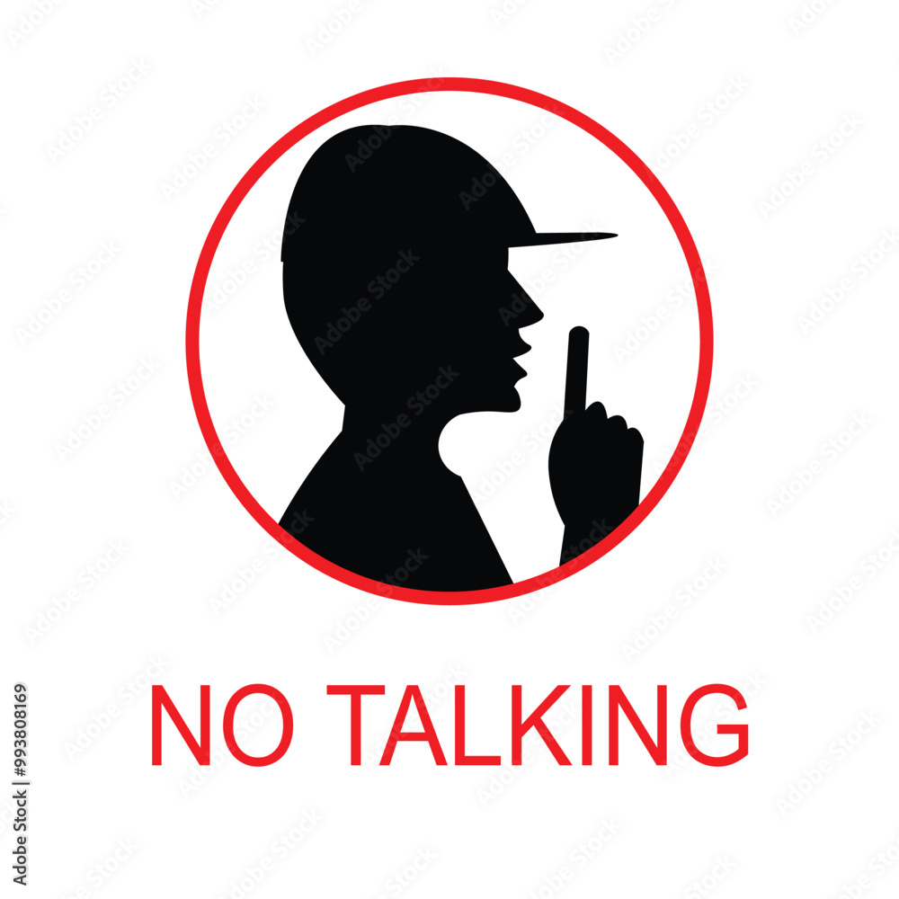 Premium No Talking Icon Vector | No Noise Logo Design Premium No Talking Icon Vector | No Noise Logo Design