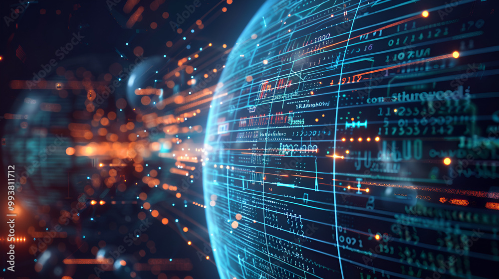 Obraz premium Internet of Things IoT global network technology