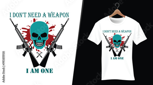 gun t shirt design 