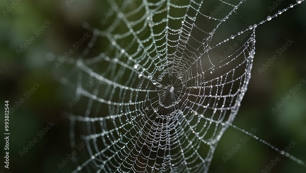 Close-up of a cobweb. Close-up of a cobweb.