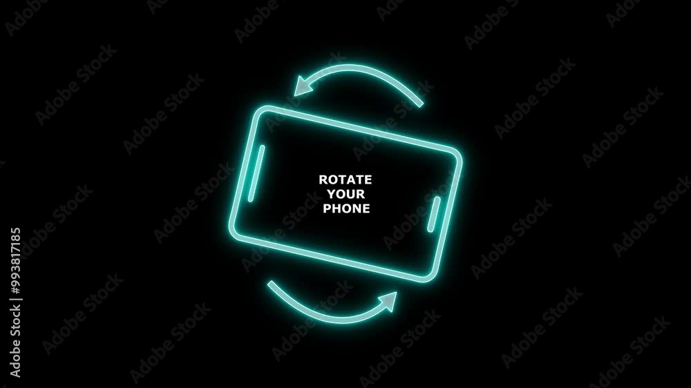 Rotate Your Phone to Landscape orientation. Vertical black screen with Rotate Your Device icon. Rotate Your Phone to Landscape orientation. Vertical black screen with Rotate Your Device icon.
