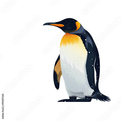 Cartoon penguin vector illustration photo