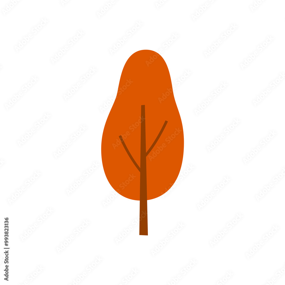 Autumn tree isolated on white background. Autumn tree isolated on white background.